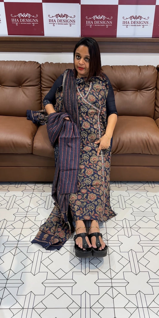 BUDGET BUY PRINTED TOP , BOTTOM AND DUPATTA - IHA 9944