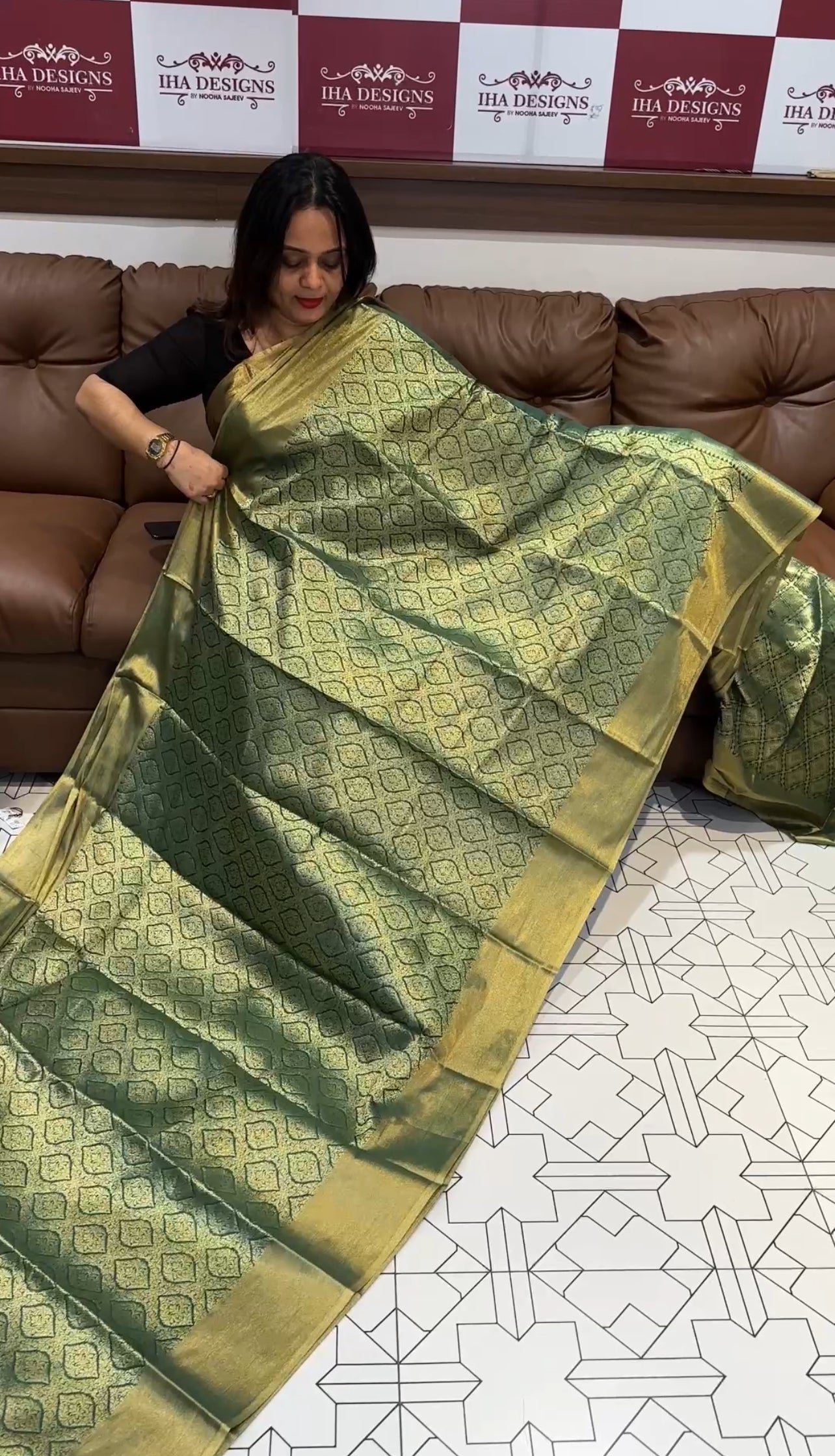 DESIGNER SEMI KATAN SAREE - IHA 16626