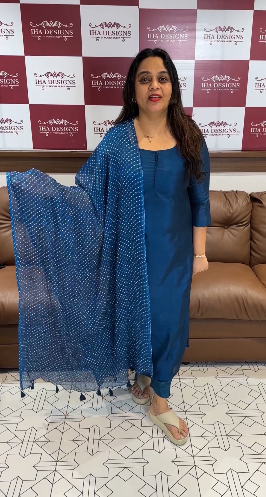 IHA'S IN-HOUSE SEMI RAW SIK UNSTITCHED SALWAR SUITS - IHA 18797