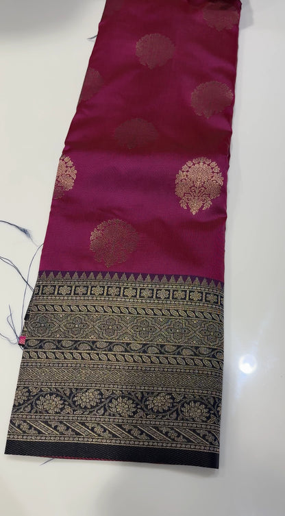 SEMI SOFT SILK SAREE - IHA 16908