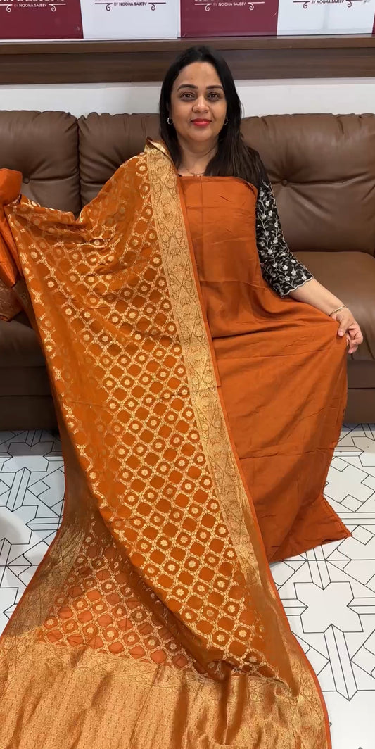 DOLA SILK UNSTITCHED SALWAR SUITS - IHA 22357