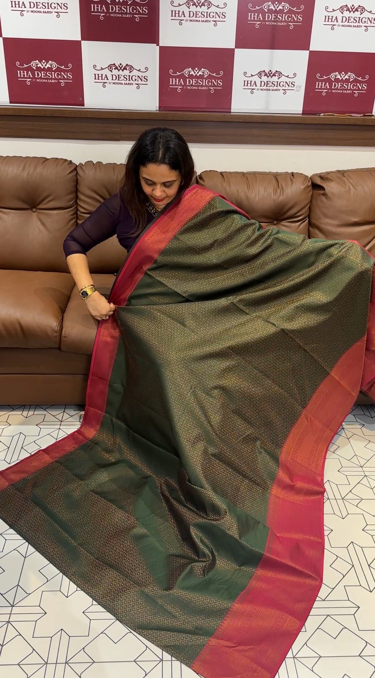 BUDGET BUY SEMI SILK SAREE - IHA 14539