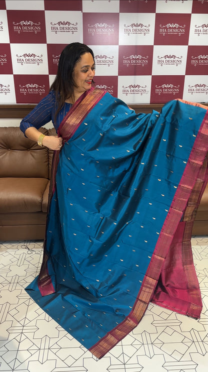 DESIGNER KANCHIPURAM SILK SAREE - IHA 19134