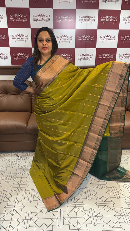 DESIGNER KANCHIPURAM SILK SAREE - IHA 19134