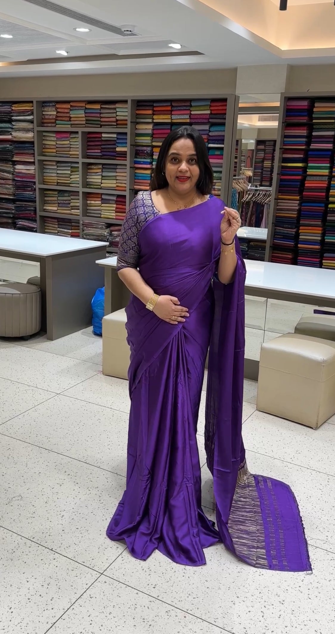 SEMI MODAL SAREES - IHA 18776