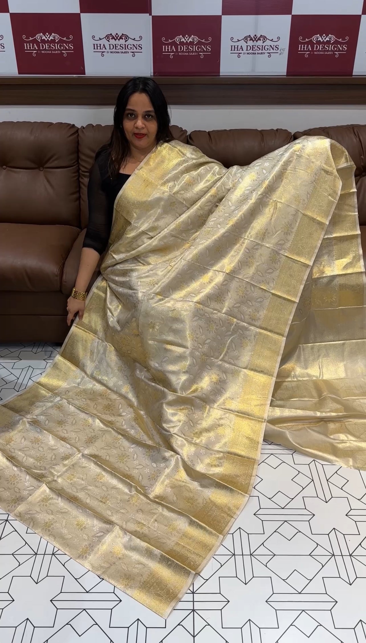 FORWARD TISSUE SILK SAREES - IHA 18422