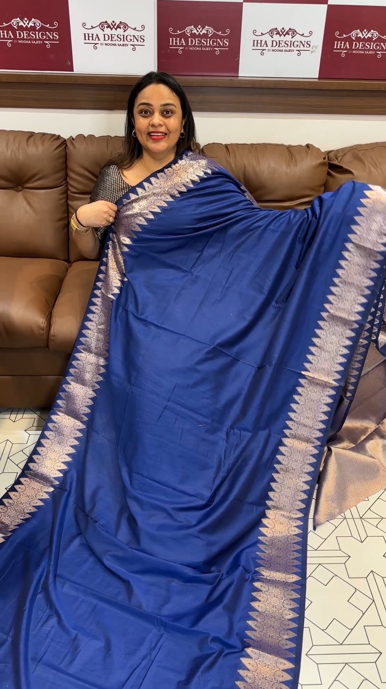 BUDGET BUY SEMI BANARSI SAREES - IHA 19856