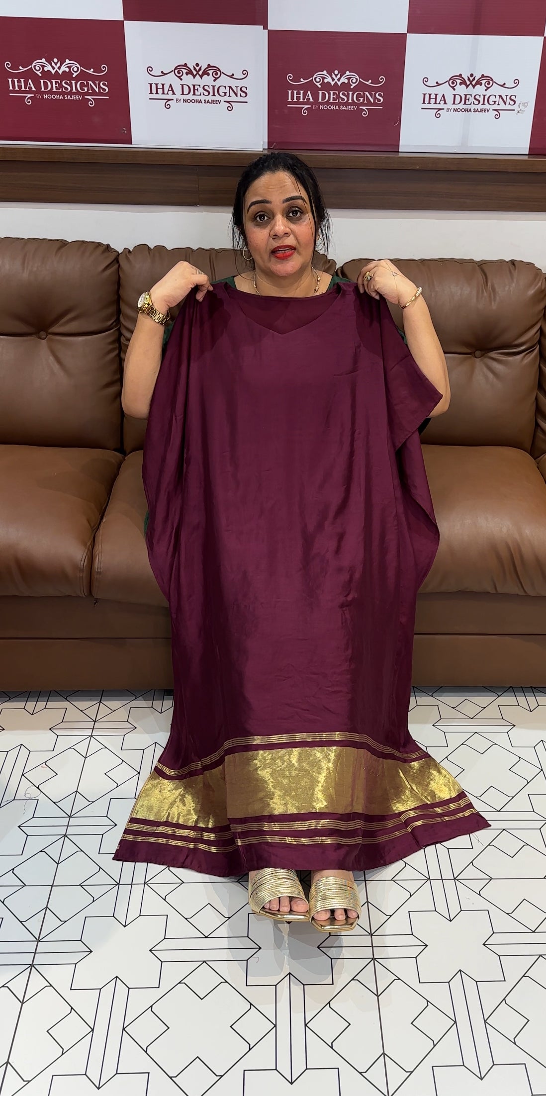 IHA'S IN-HOUSE MODAL KAFTAN TOPS - IHA 16676