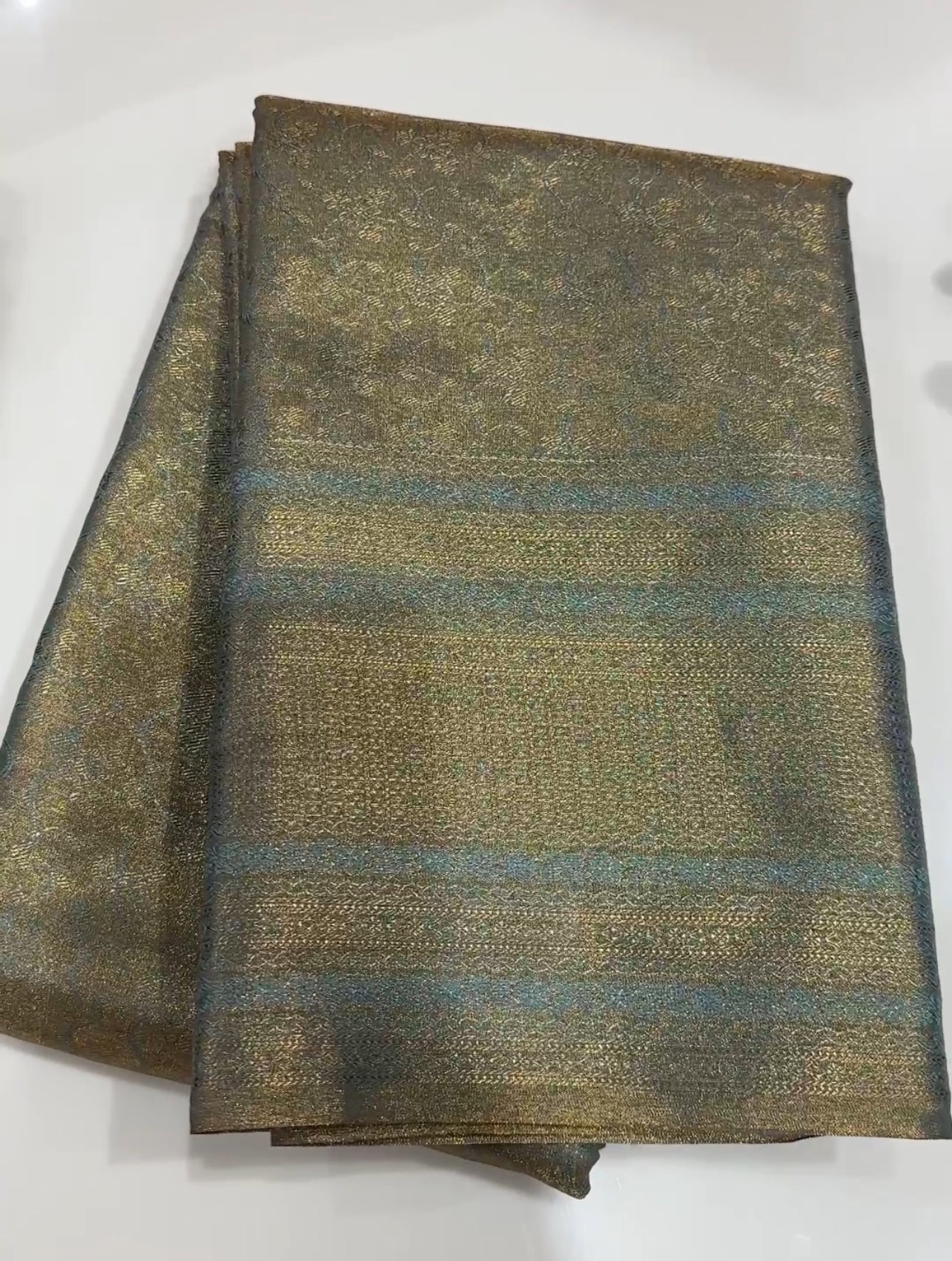 TISSUE KANCHIPURAM SILK SAREE - IHA 19303