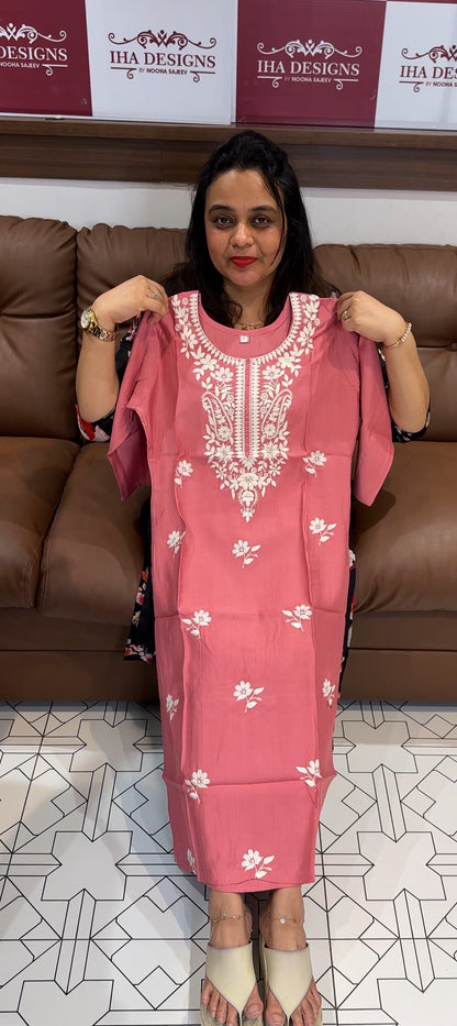 CHIKANKARI LONG TOPS - IHA 18103