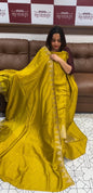 SEMI RAW SILK UNSTITCHED SALWAR SUITS  - IHA 16253