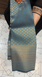 BUDGET BUY SEMI BROCADE SAREE - IHA 16444