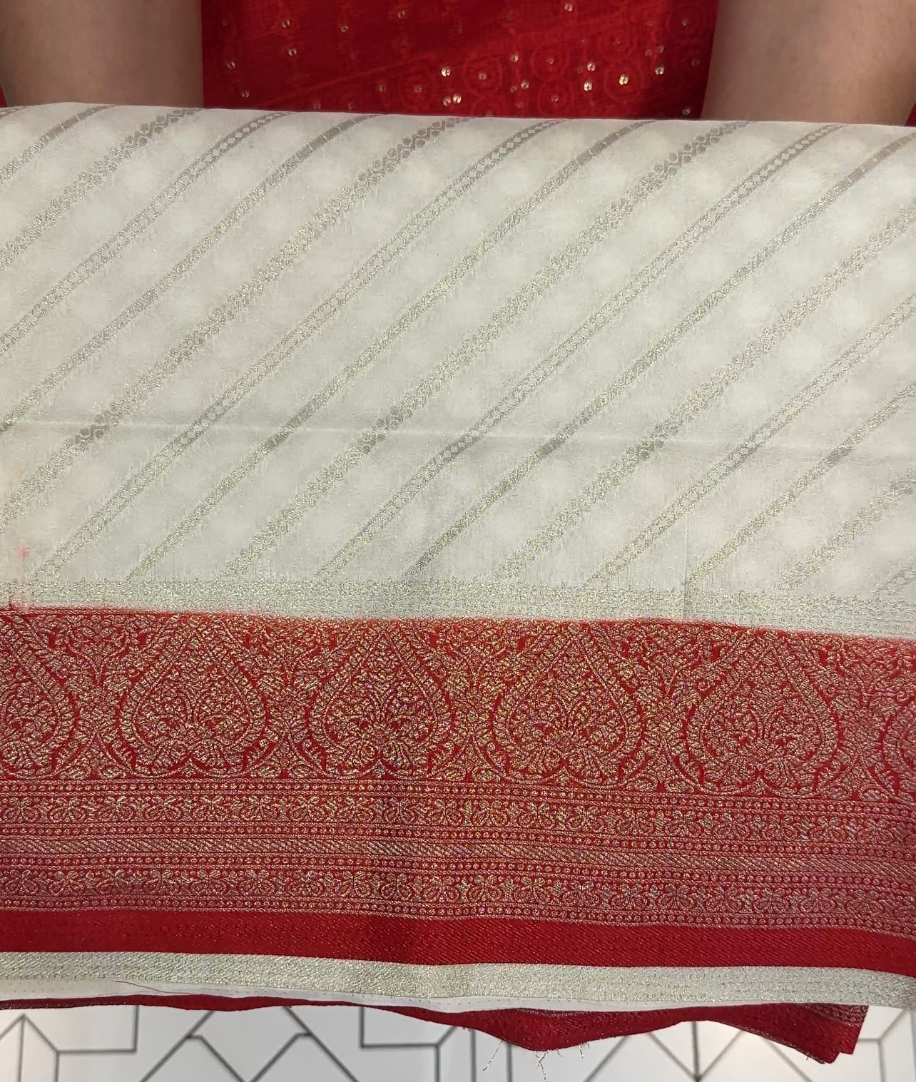 SEMI BANARASI SAREES - IHA 19398