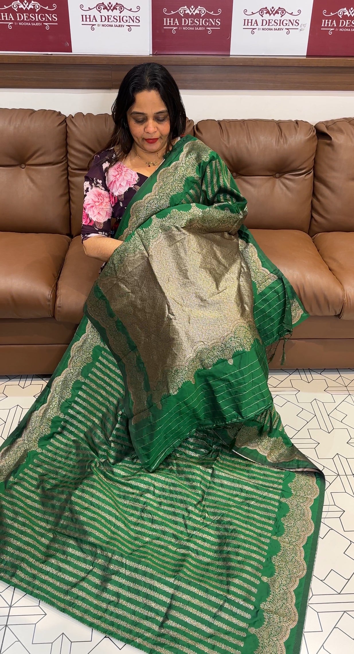 SEMI KATAN SAREE - IHA 18379