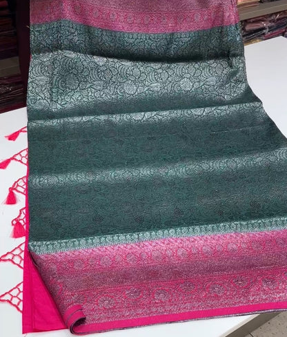 SEMI KATAN SAREES  - IHA 15211