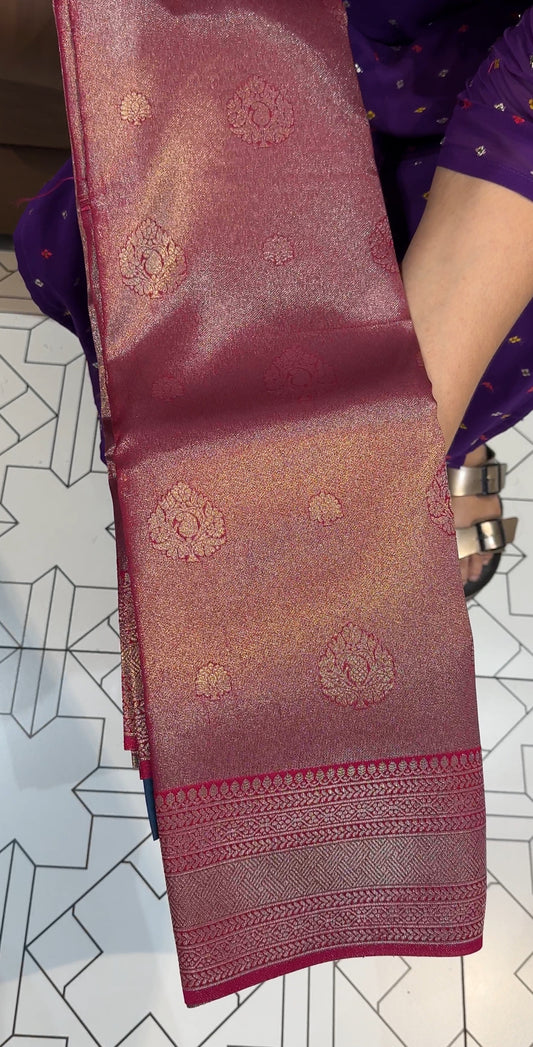 BUDGET BUY BROCADE SILK SAREE - IHA 19106