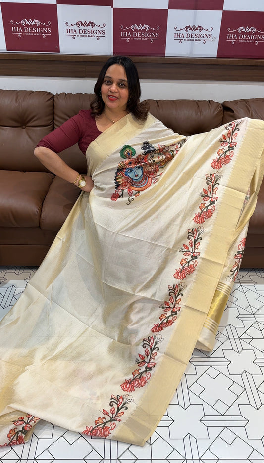 PRINTED SEMI SILK SAREE - IHA 15497