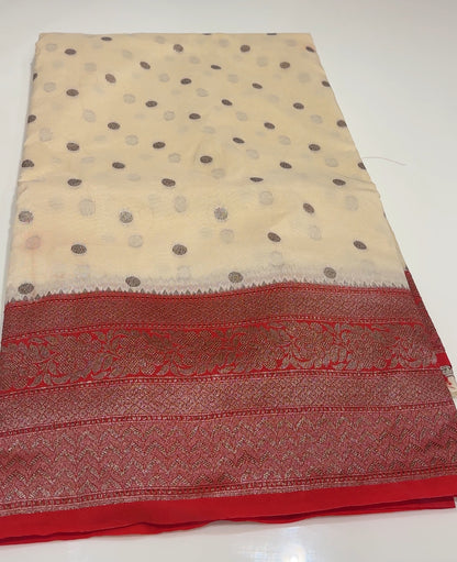 SEMI BANARASI SAREES - IHA 16772