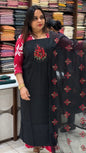 HANDWORKED CHANDERI UNSTITCHED SALWAR SUITS - IHA 18391