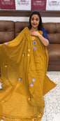 HAND PAINTED UNSTITCHED SALWAR SUITS - IHA 17972