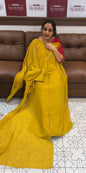 HAND WORKED UNSTITCHED SALWAR SUITS - IHA 15910