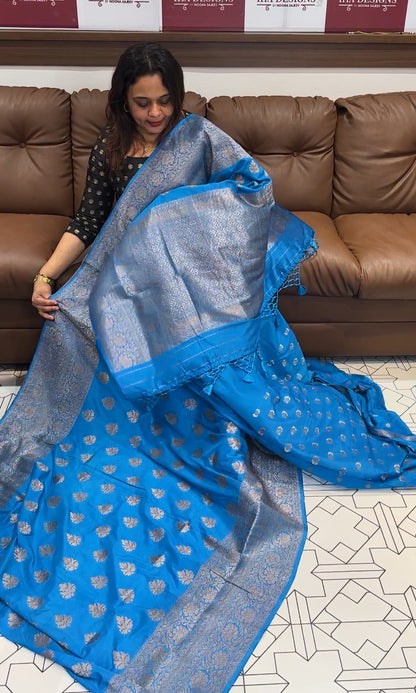 SEMI KATAN SAREE - IHA 14566