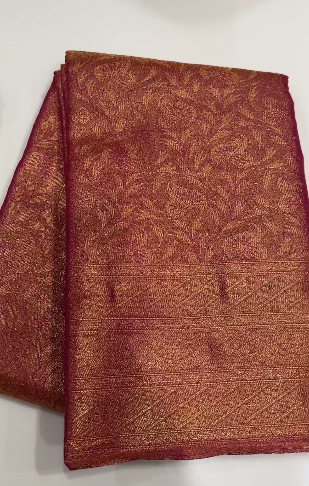 TISSUE KANCHIPURAM SILK SAREE - IHA 19303