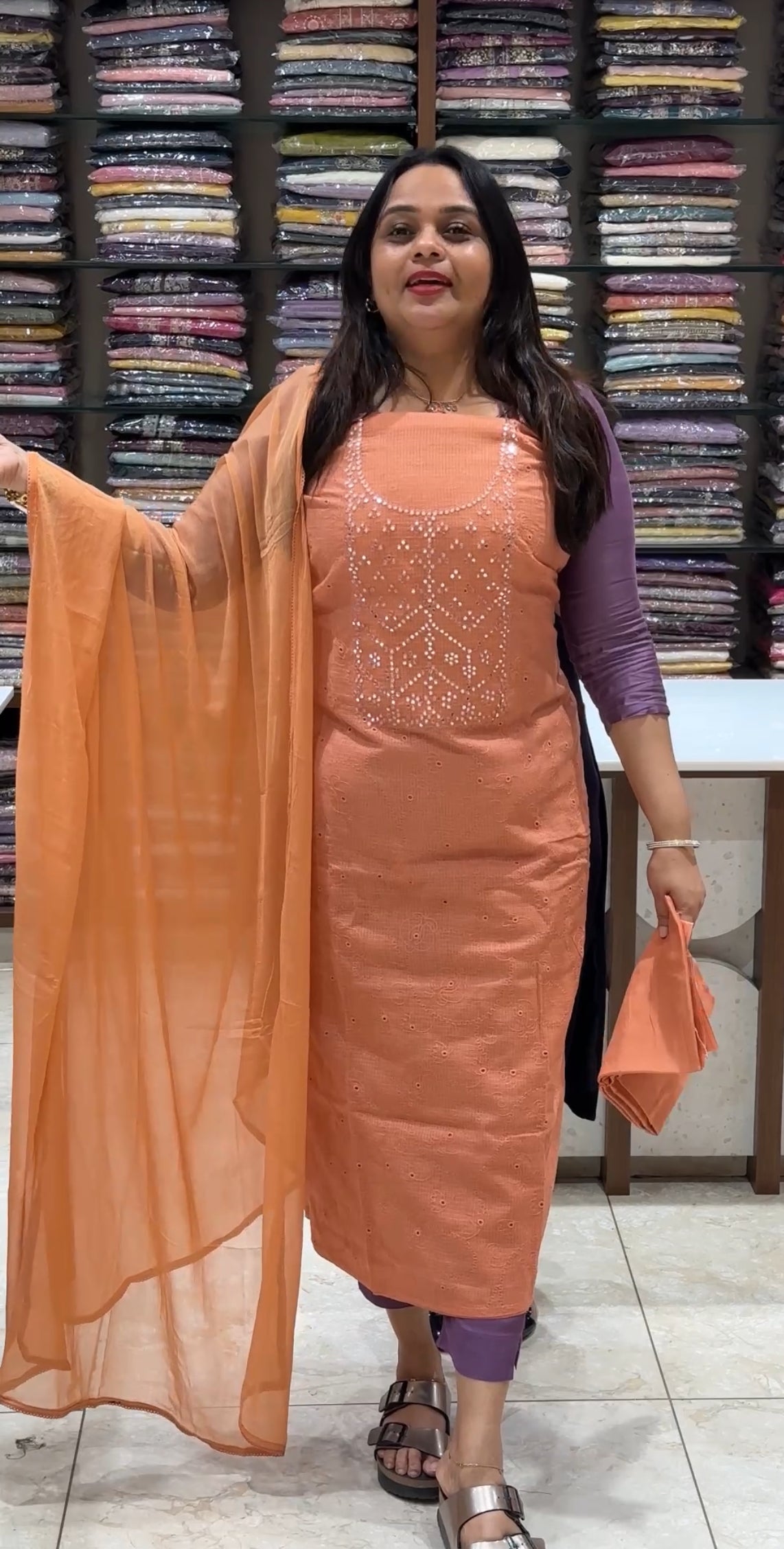 KOTA COTTON UNSTITCHED SALWAR SUITS - IHA 18921