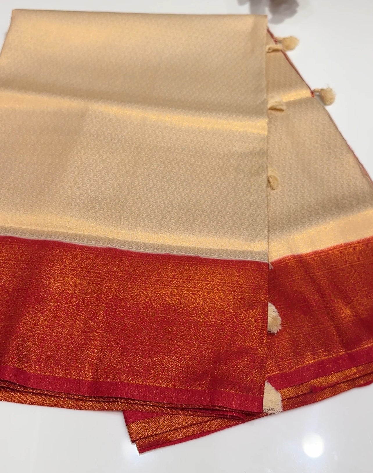 SEMI BANARASI SAREE - IHA 16898