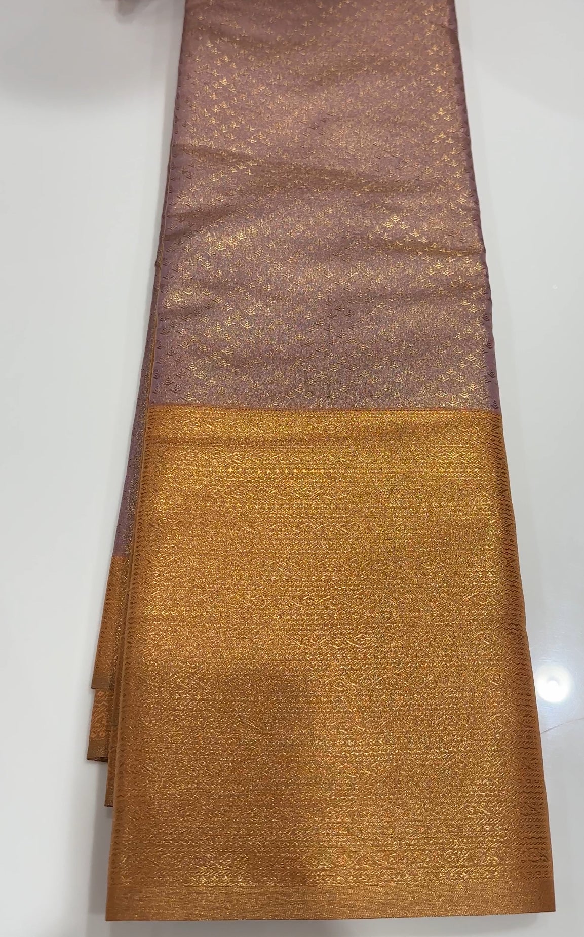 TISSUE KANCHIPURAM SILK SAREE - IHA 19310