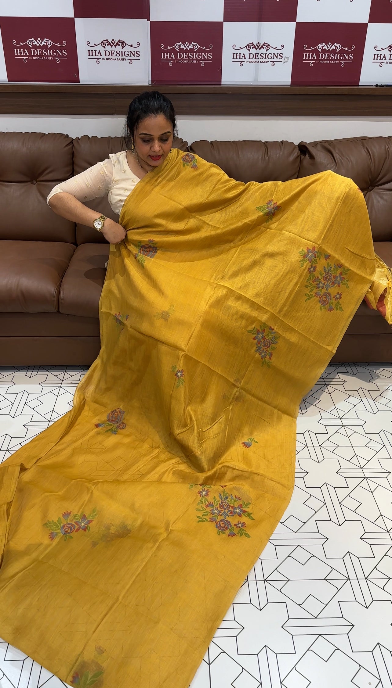 BUDGET BUY CHANDERI SAREE - IHA 16054