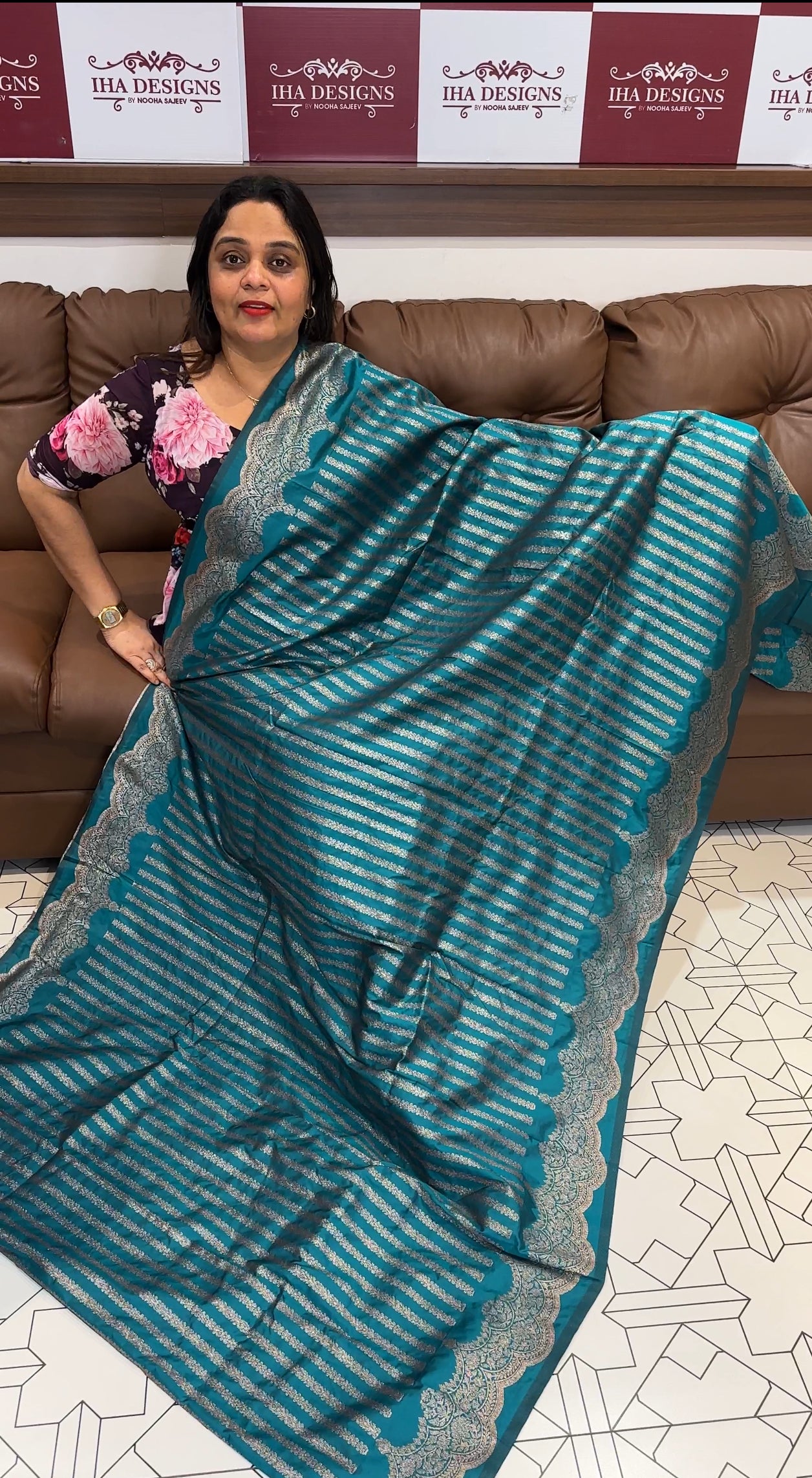 SEMI KATAN SAREE - IHA 18379