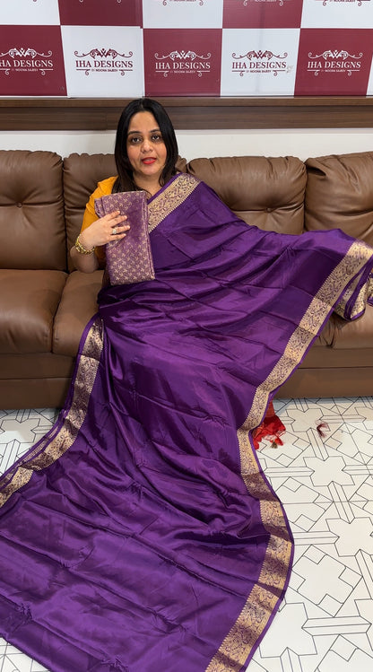 PLATINUM CHIFFON  SAREES - IHA 18870