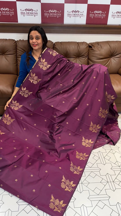 SEMI SOFT SILK SAREES - IHA 17427