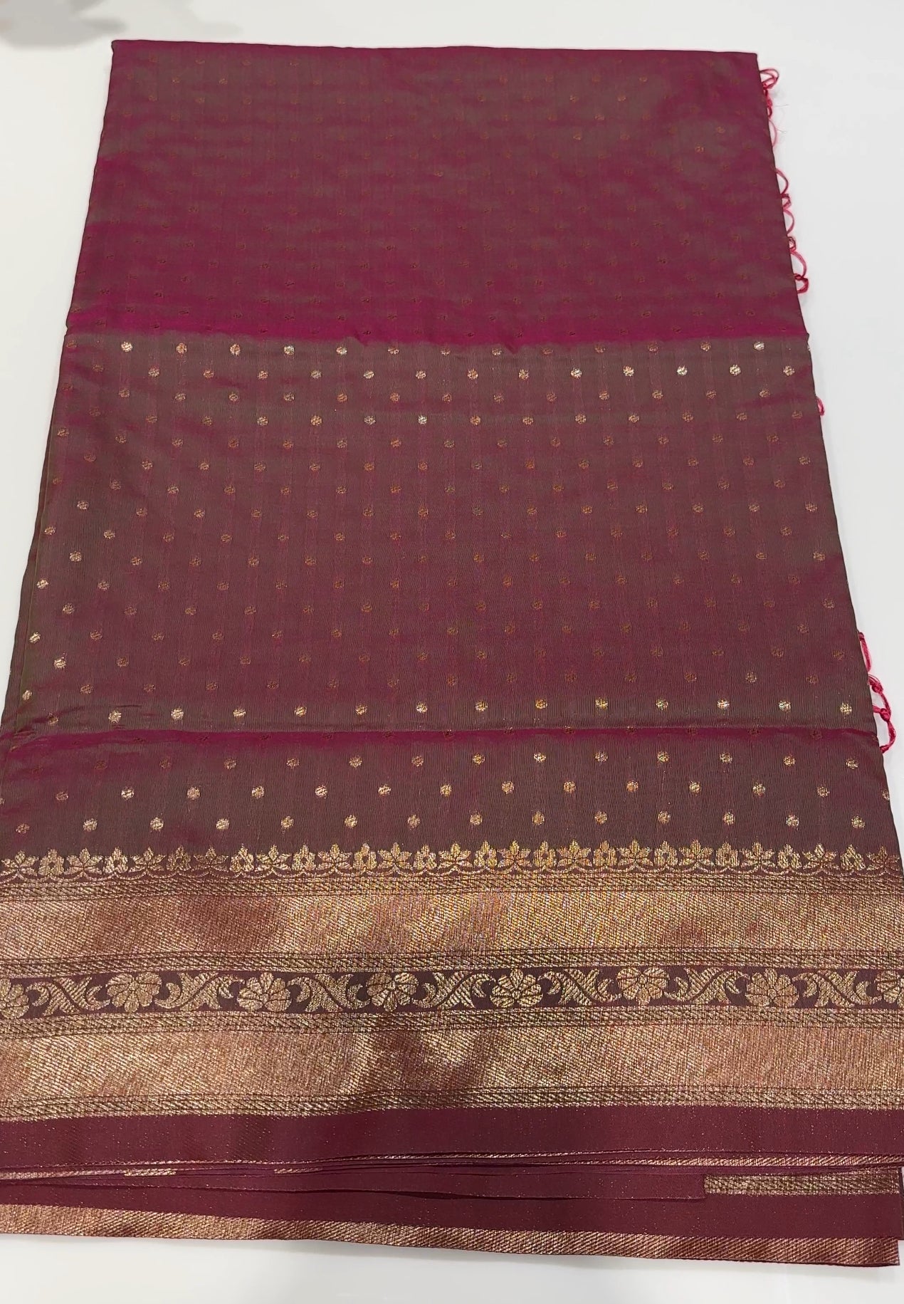 SEMI BANARASI SAREE - IHA 16998