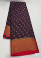 SEMI CRAPE BANARASI SAREES - IHA 18333