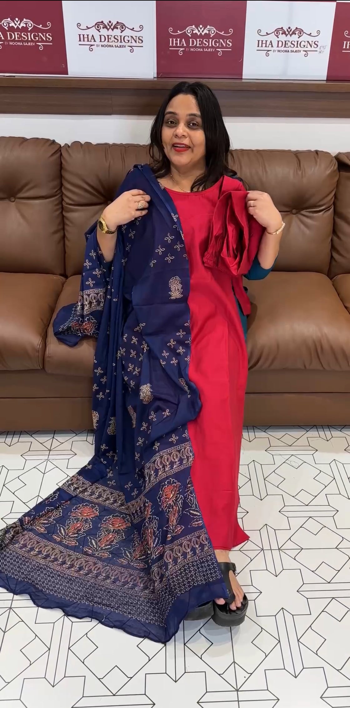 IHA'S IN-HOUSE SEMI MODAL CO-ORDS SETS AND DUPATTA - IHA 17645