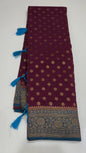 CRAPE BANARASI SAREES - IHA 18542