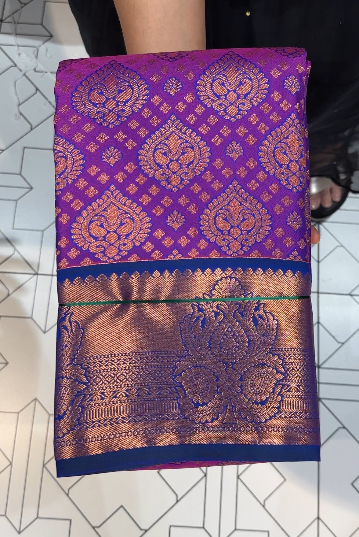 DESIGNER KANCHIPURAM SILK SAREE - IHA  18446