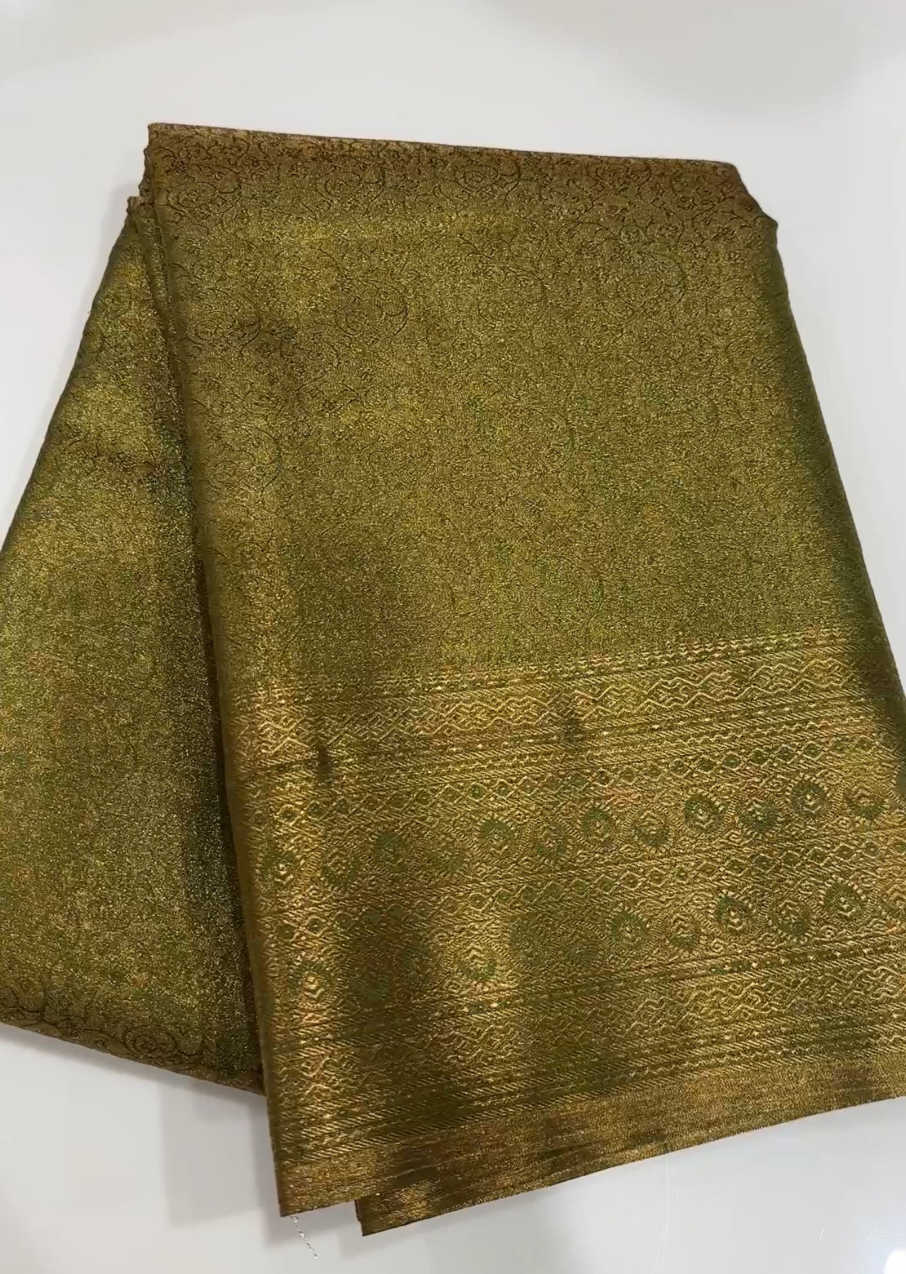 TISSUE KANCHIPURAM SILK SAREE - IHA 19303