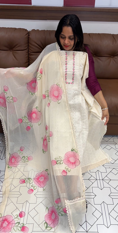 HAKOBA COTTON UNSTITCHED SALWAR SUITS - IHA 18932