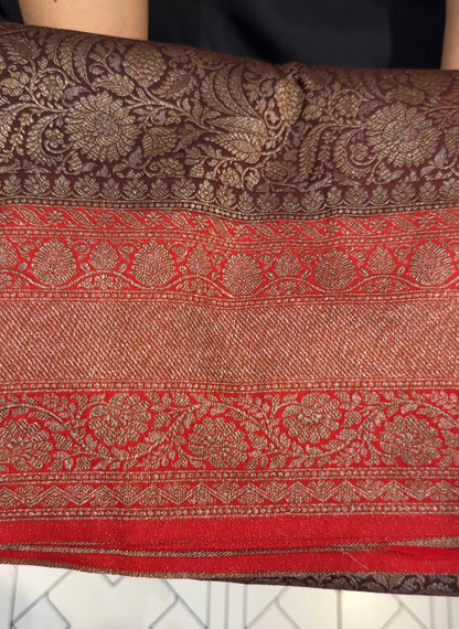 SEMI KATAN SAREE - IHA 17813