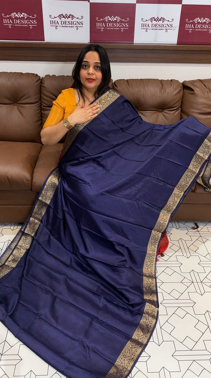 PLATINUM CHIFFON  SAREES - IHA 18870