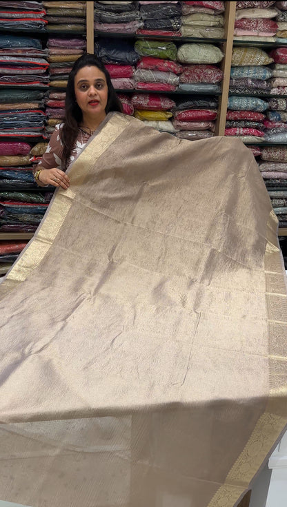 CRUSHED BANARASI SAREE - IHA 18143