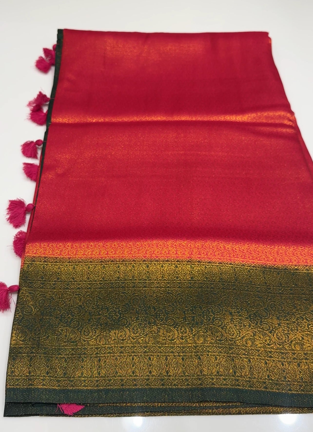 SEMI BANARASI SAREE - IHA 16898