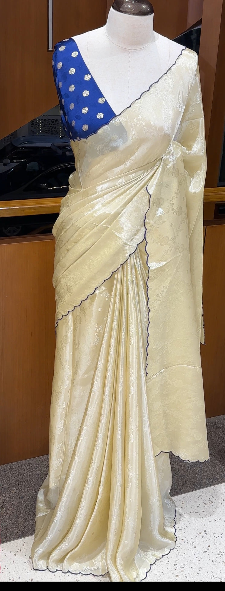 BANARASI TISSUE SAREES - IHA 19366