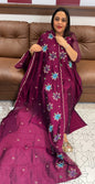 HAND PAINTED UNSTITCHED SALWAR SUITS - IHA 19035