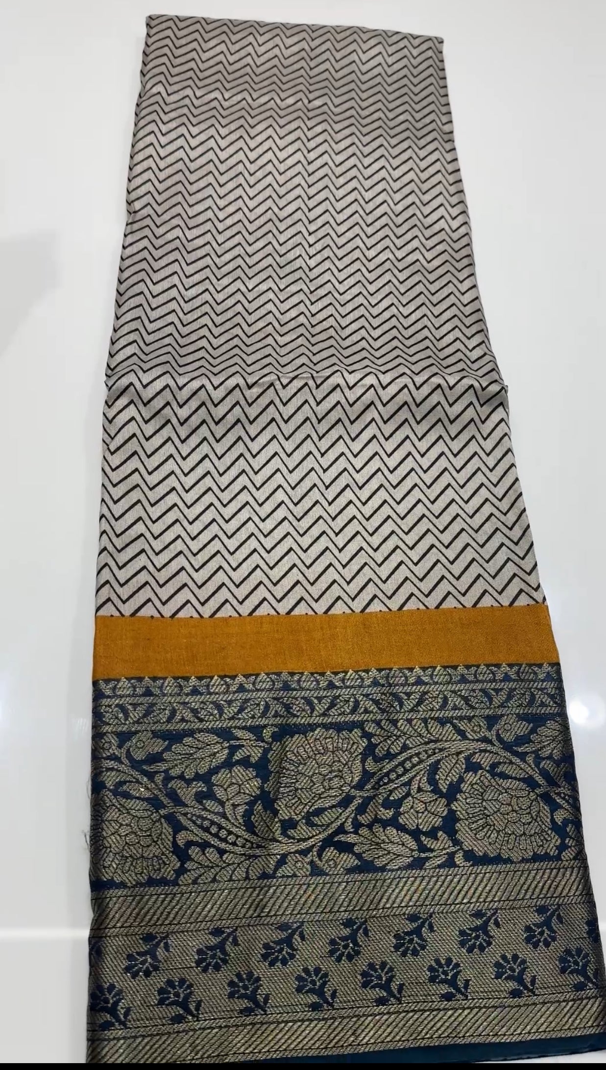 PRINTED SILK SAREE - IHA 18115