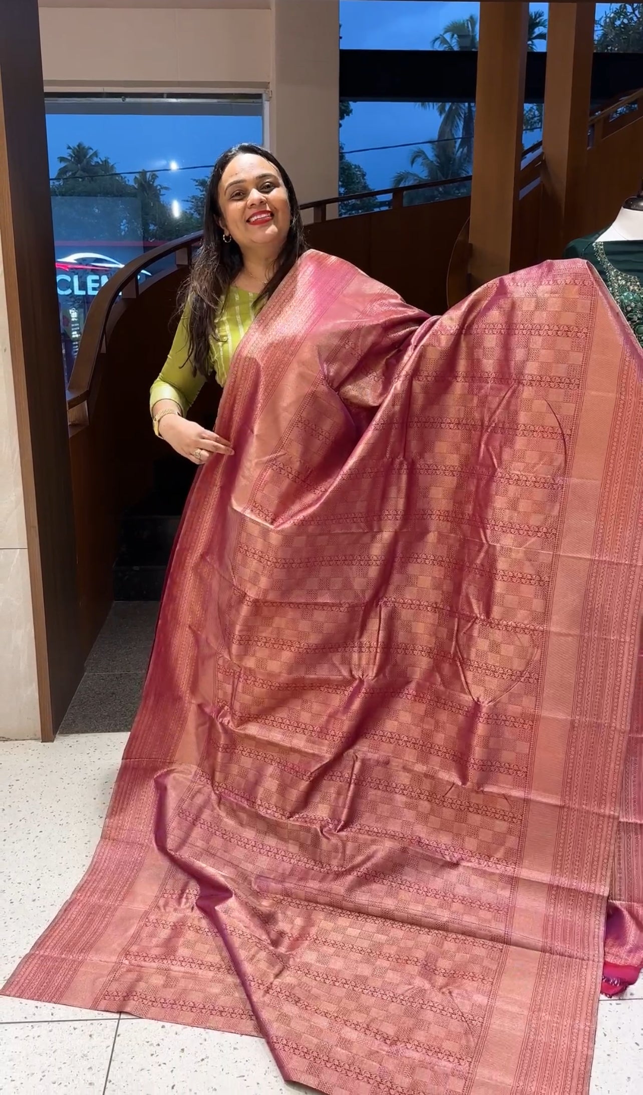 DESIGNER KANCHIPURAM SILK SAREE - IHA 19333