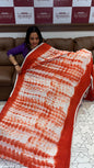 SHIBORI PRINTED COTTON SAREE - IHA 19089